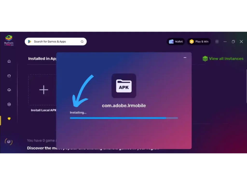 Lightroom app Bluestacks app screenshot 2